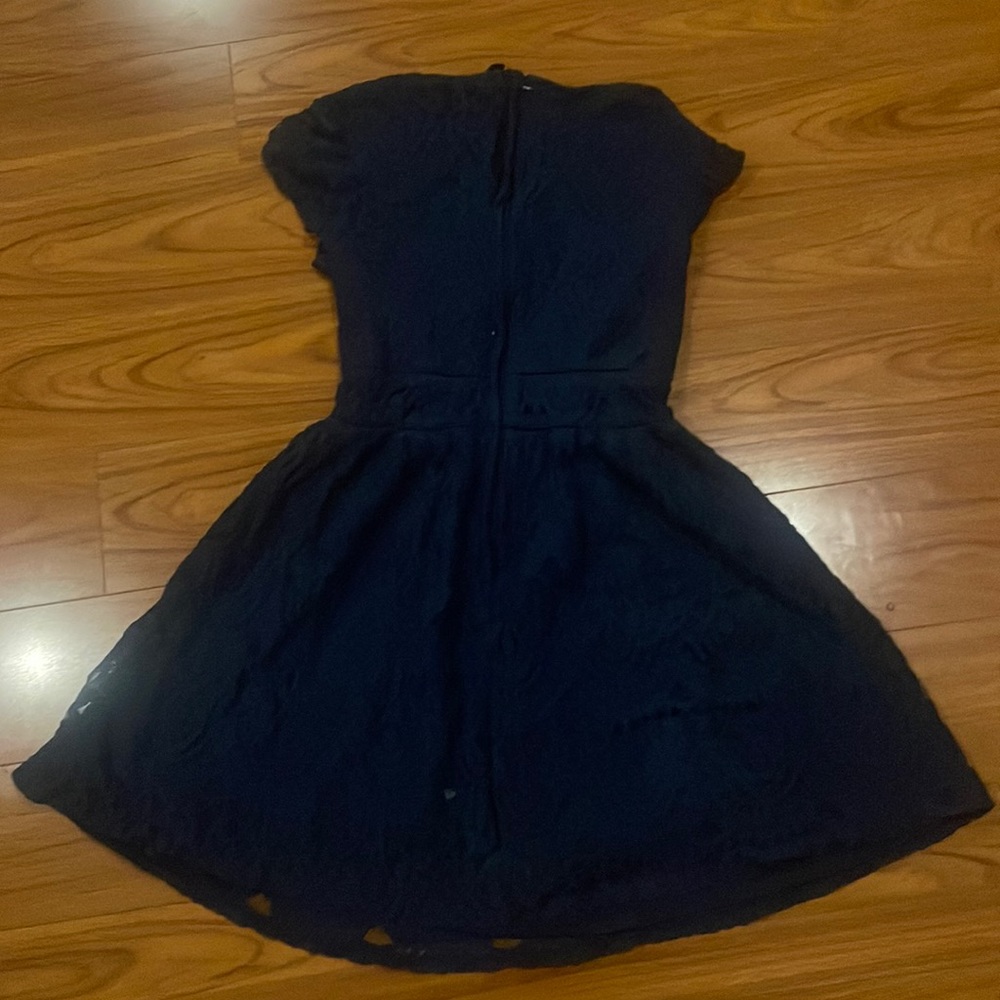 Dark blue lace dress from H + M
